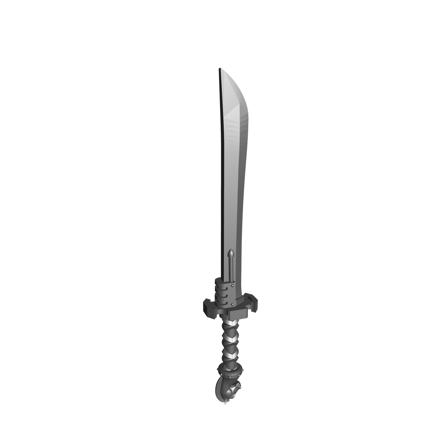 Tempest Warrior Order sword katana with horse head pommel compatible with McFarlane Toys 7-inch armored action figures custom resin weapon