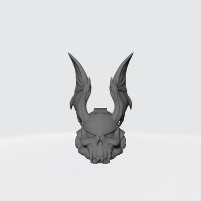 Custom Night Lords Legion Gargoyle Skull Helmet compatible with McFarlane Toys Space Marines Action Figures designed by Fantasy World Games