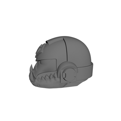 Space Wolf Legion MK VI Helmet with Jawbone for McFarlane Toys Loyalist Marine Action Figures