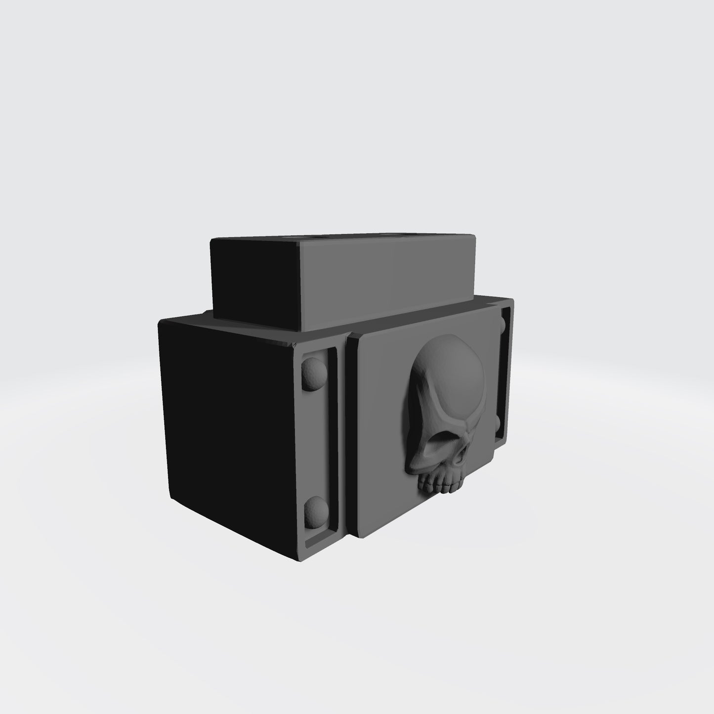 Fourteen skull ammo belt connectors compatible with McFarlane Toys 7-inch 1:12 scale armored action figures custom resin accessories