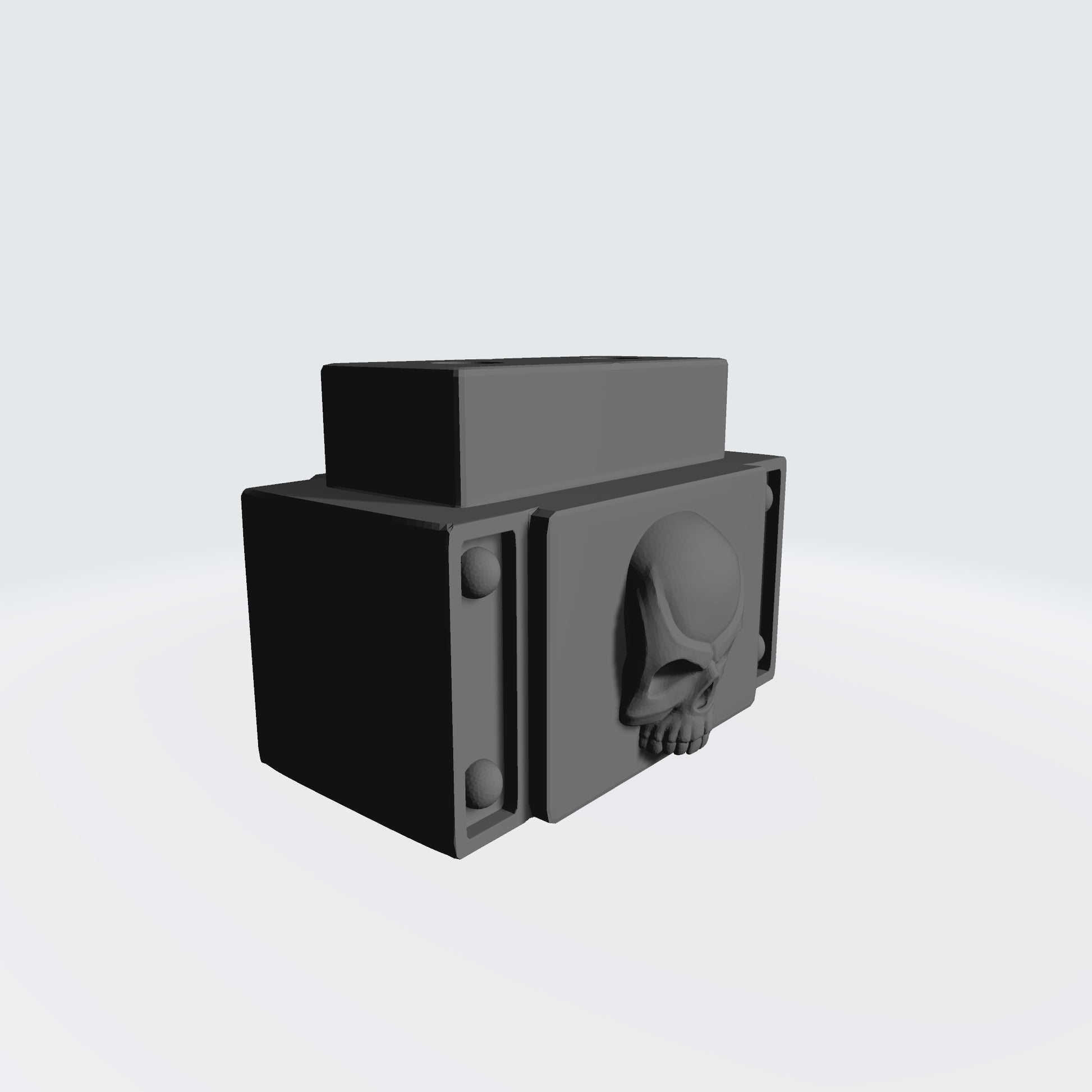 Fourteen skull ammo belt connectors compatible with McFarlane Toys 7-inch 1:12 scale armored action figures custom resin accessories