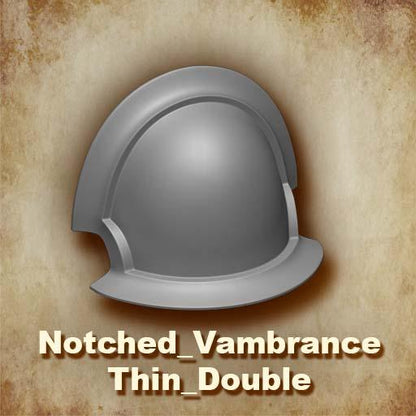Customize your McFarlane Toys Space Mariine Shoulder Pad Notched Vambrace Thin Double MKVII - Gen: 7 Variant