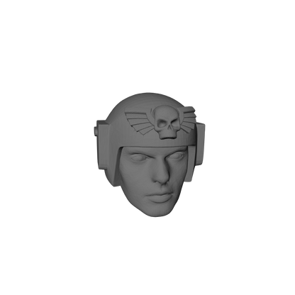 Imperial Guardsman Battle Helm with Skull Wings Head Swap for G.I. Joe Classified Action Figures 6-inch (1/12th)