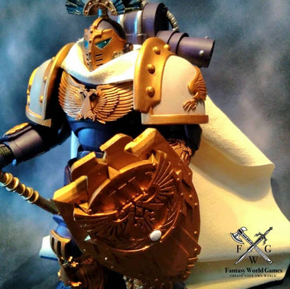 Hedonistic Warrior Order Dueling Shield compatible with McFarlane Toys 7-inch 1:12 scale armored action figures custom two-piece resin shield and handle