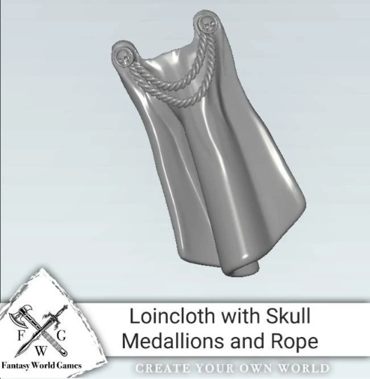 Space Marine Tabard with Skull Medallions Compatible with McFarlane Toys Space Marine Action Figures