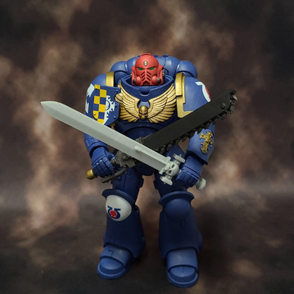 Indomitus Power Sword 128mm for McFarlane Toys Loyalist Marine Action Figures Custom 1:12th Scale Part