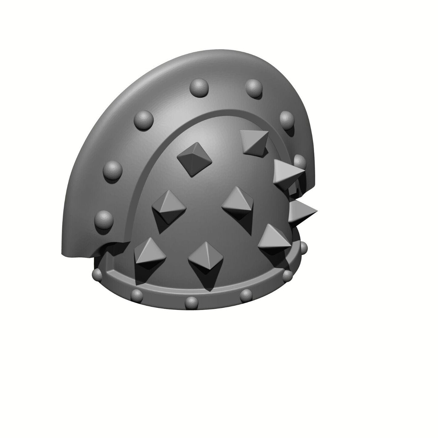 MKIII Shoulder Pad with Large Pyramid Spikes is designed to fit McFarlane Toys Space Marines