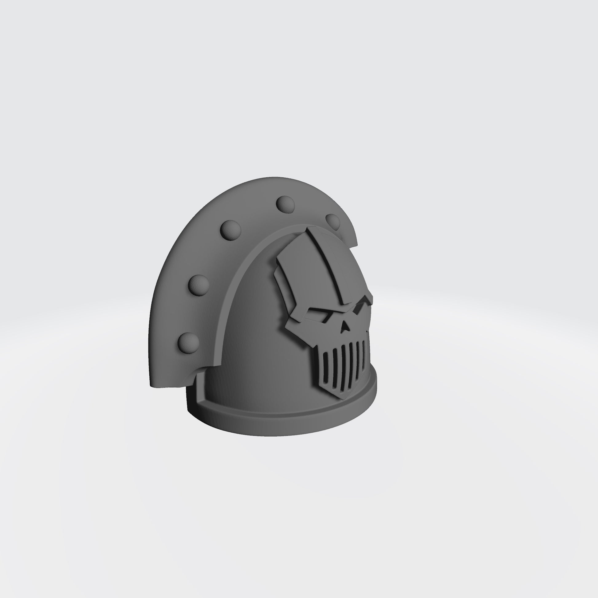 Customize Your Iron Warriors MKIII Shoulder Pad with 3 Quarter Ridge and Rivets Left Shoulder Compatible with McFarlane Toys 1:12th Scale Space Marine Action Figures Right Angle