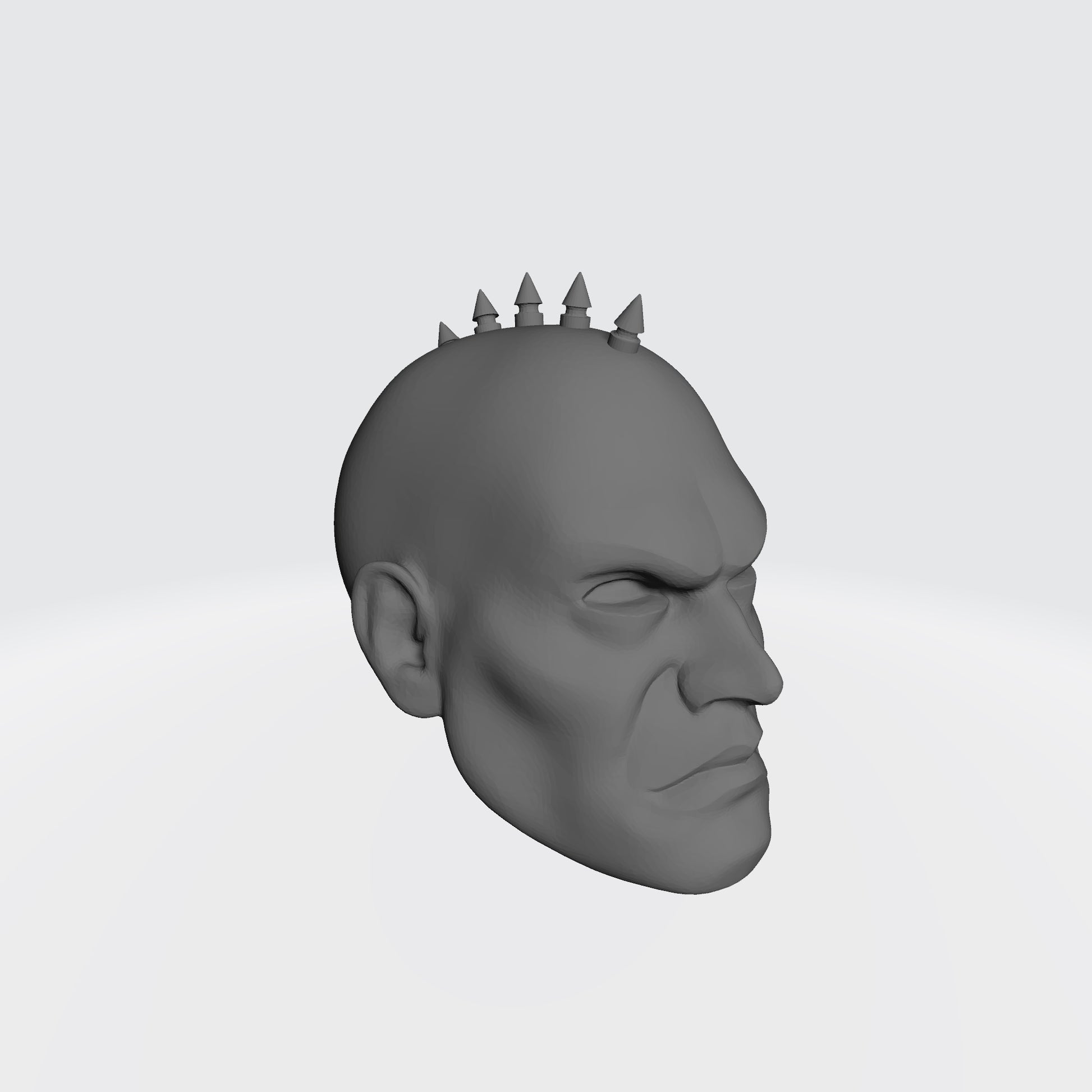 Custom Space Marine Head Small Tree Spike Studs Mohawk Compatible with McFarlane Toys Space Marines