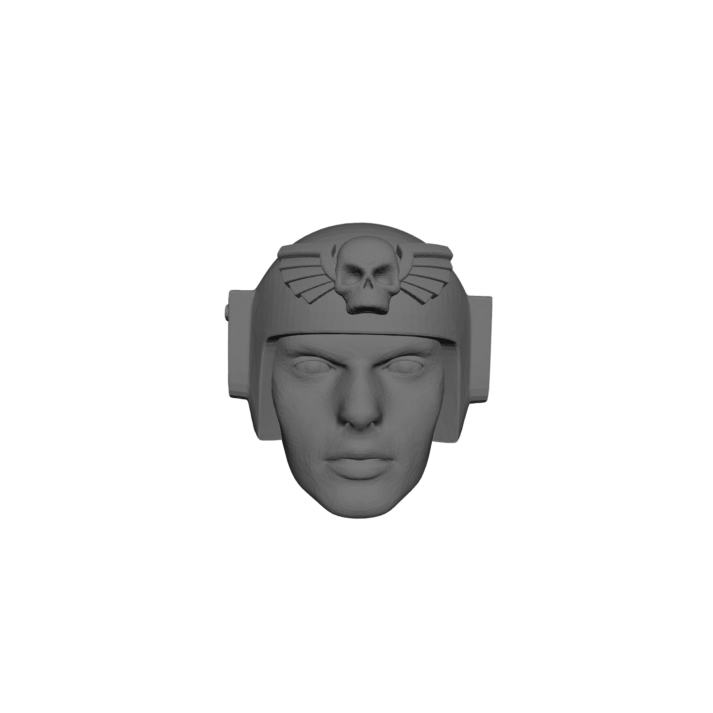 Mobile Infantry Guard Helmet with Skull Wings custom resin head sculpt compatible with G.I. Joe Classified 6 inch 1:12 scale action figures.