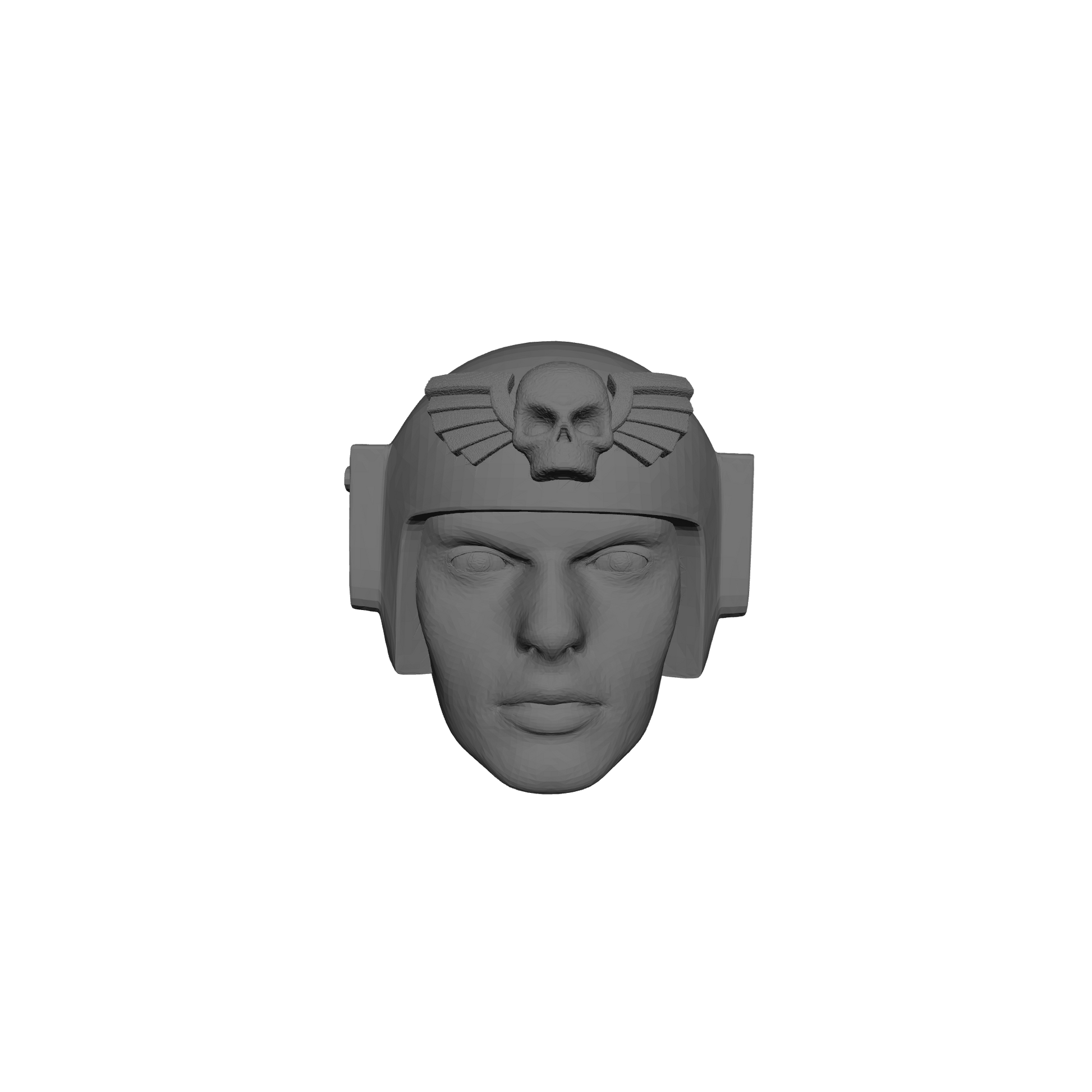 Mobile Infantry Guard Helmet with Skull Wings custom resin head sculpt compatible with G.I. Joe Classified 6 inch 1:12 scale action figures.