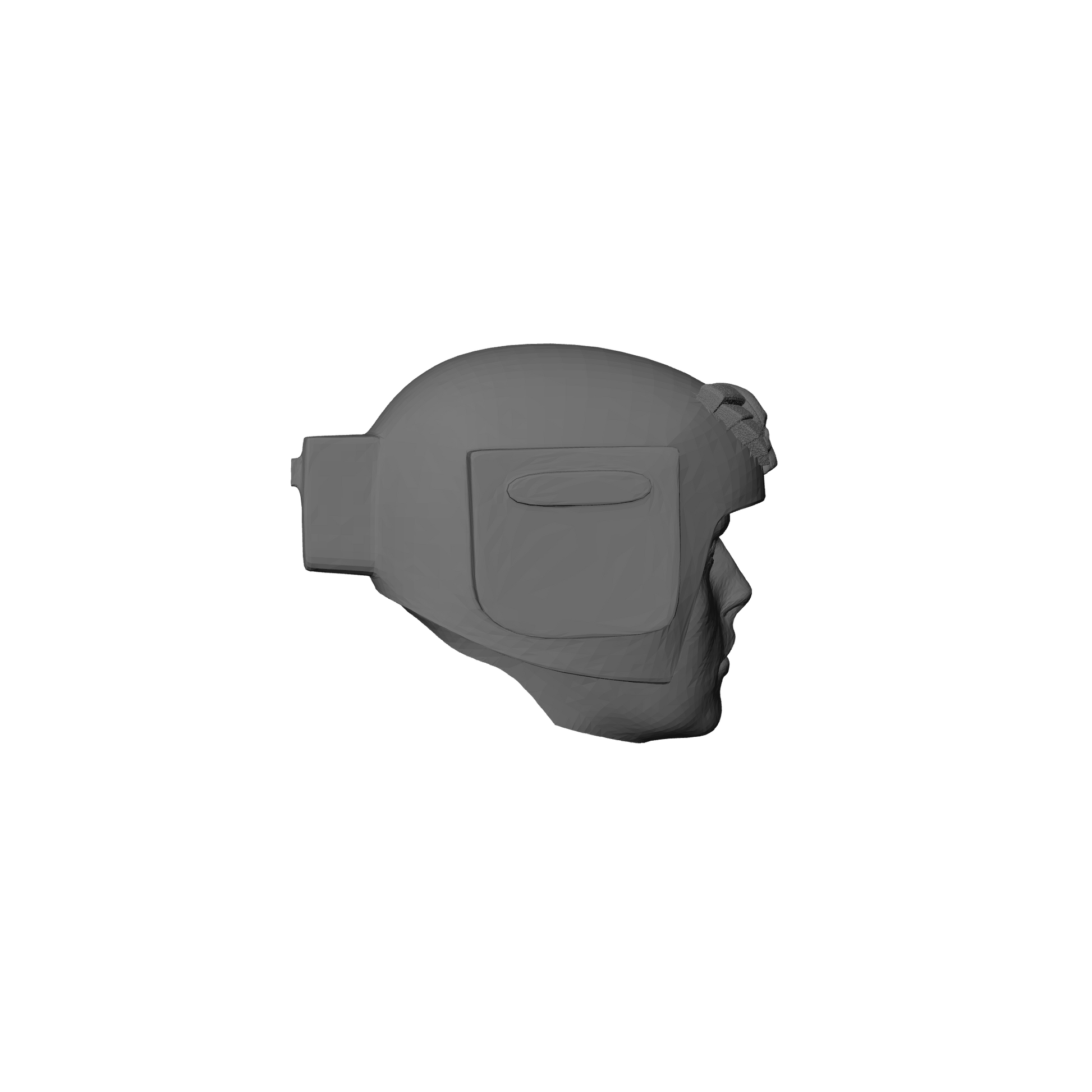 Mobile Infantry Guard Helmet with Skull Wings custom resin head sculpt compatible with G.I. Joe Classified 6 inch 1:12 scale action figures.