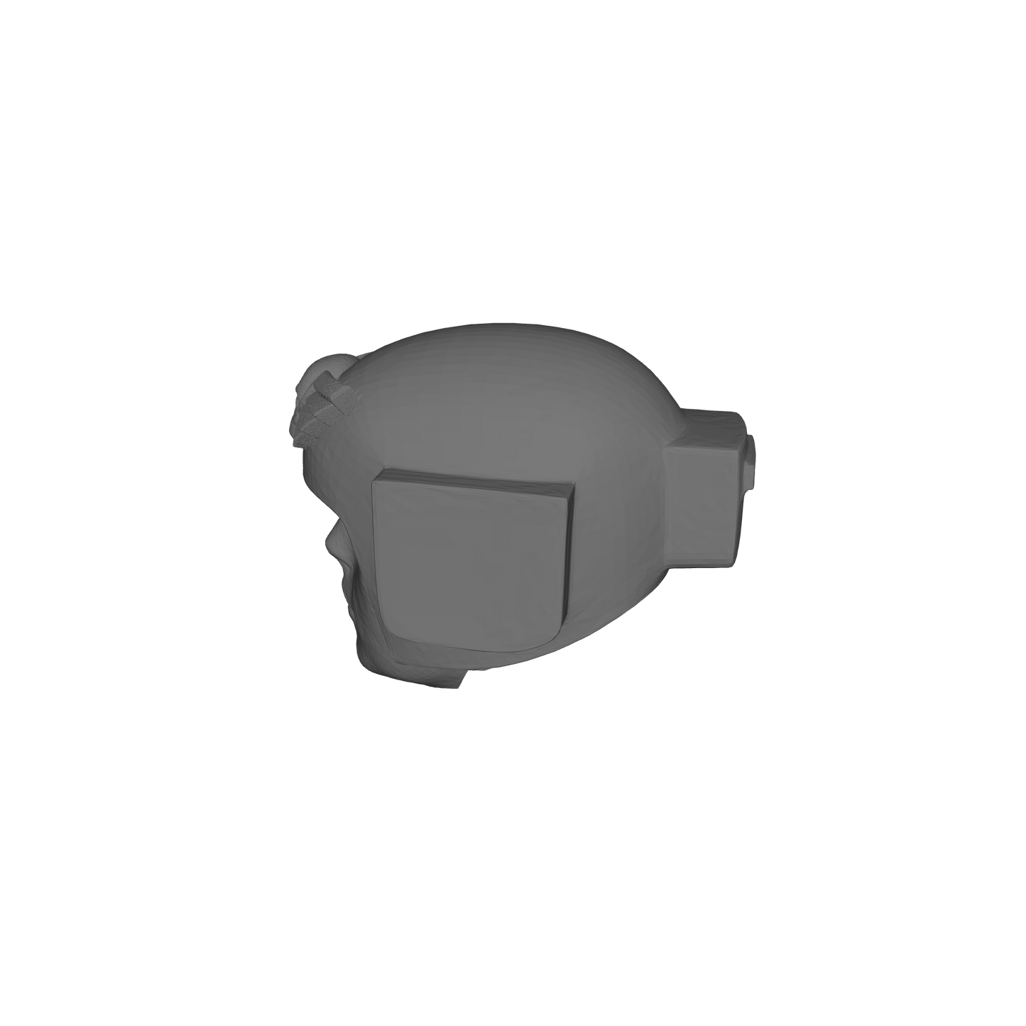 Mobile Infantry Guard Helmet with Skull Wings custom resin head sculpt compatible with G.I. Joe Classified 6 inch 1:12 scale action figures.