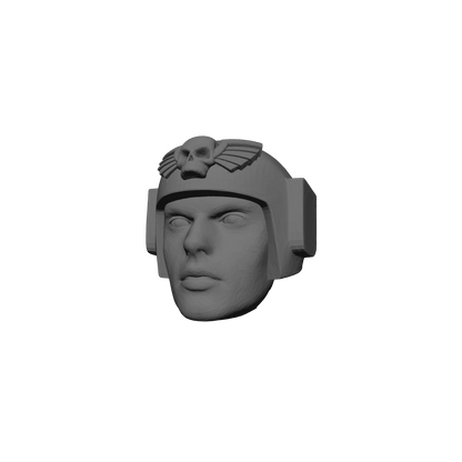 Mobile Infantry Guard Helmet with Skull Wings custom resin head sculpt compatible with G.I. Joe Classified 6 inch 1:12 scale action figures.