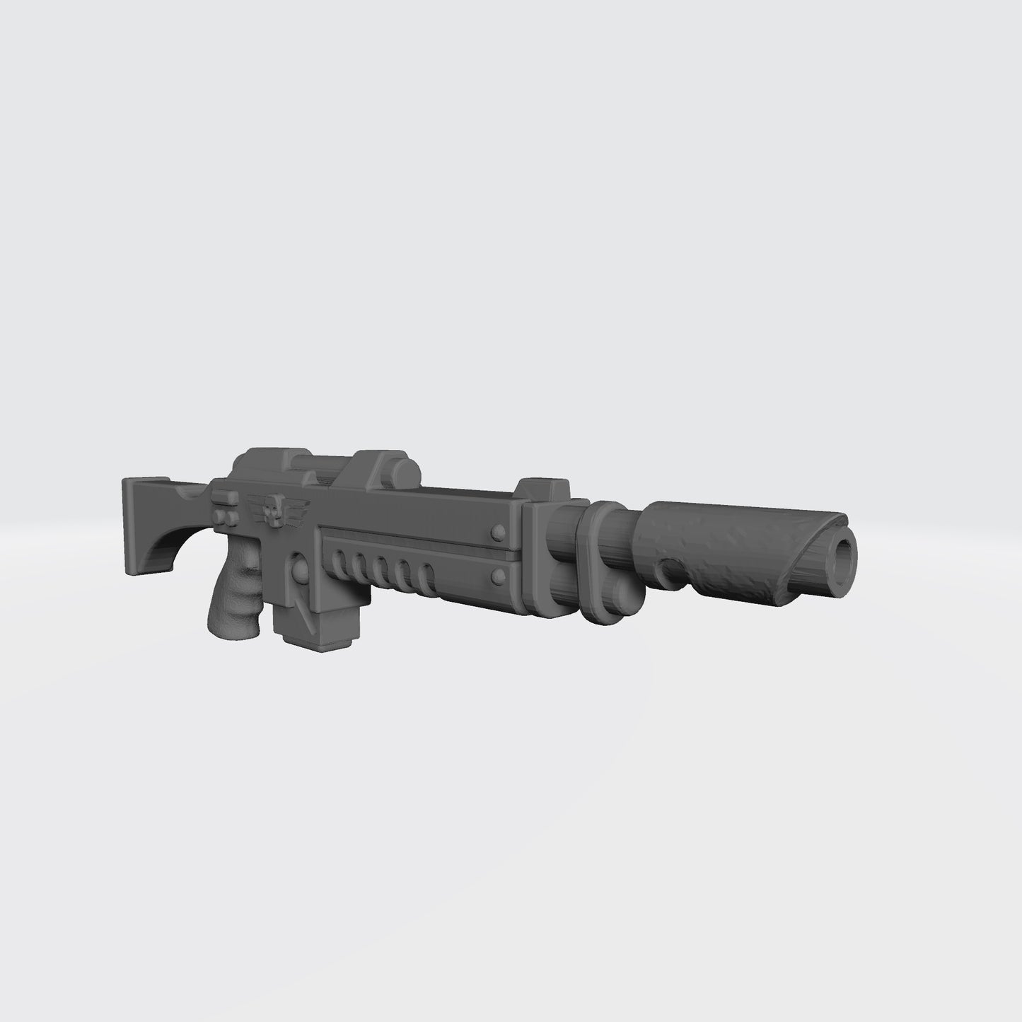 Mobile Infantry Guard Laser Rifle with Stock custom resin weapon accessory compatible with G.I. Joe Classified 1:12 scale action figures.
