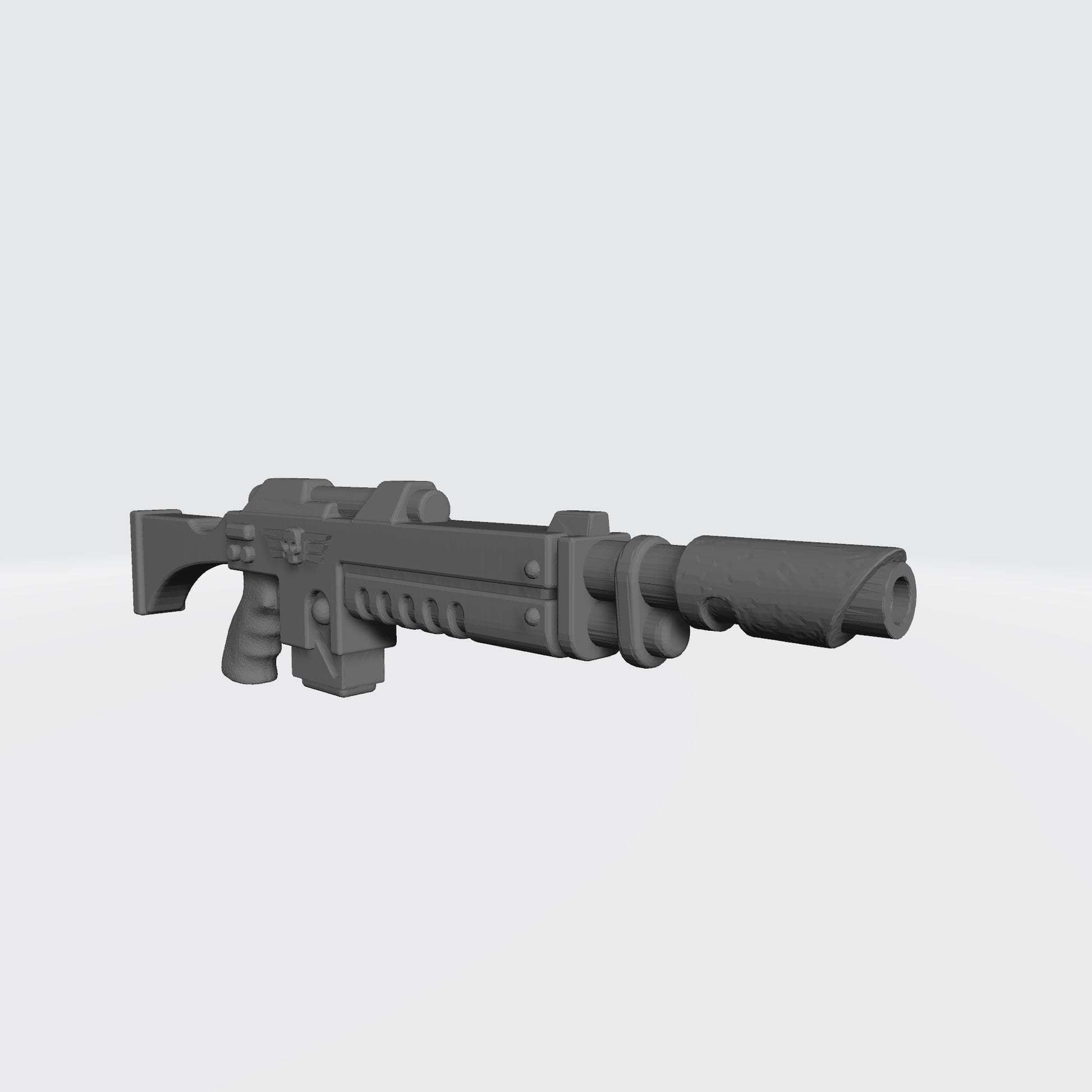 Mobile Infantry Guard Laser Rifle with Stock custom resin weapon accessory compatible with G.I. Joe Classified 1:12 scale action figures.