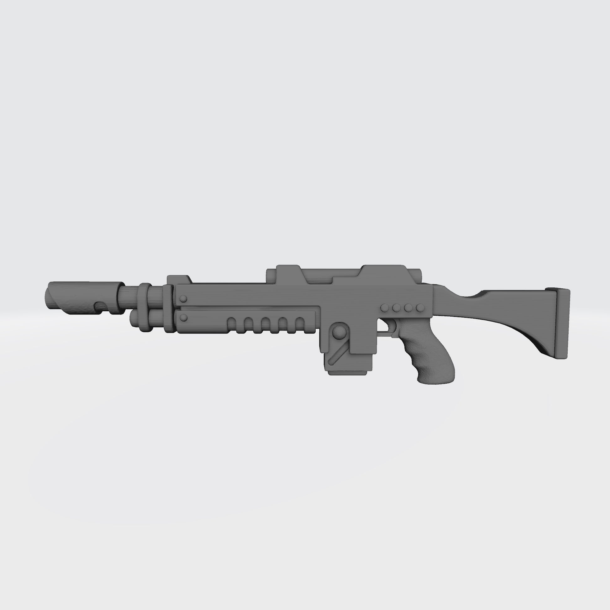 Mobile Infantry Guard Laser Rifle with Stock custom resin weapon accessory compatible with G.I. Joe Classified 1:12 scale action figures.