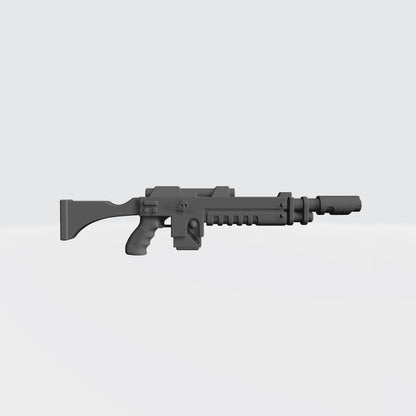 Mobile Infantry Guard Laser Rifle with Stock custom resin weapon accessory compatible with G.I. Joe Classified 1:12 scale action figures.