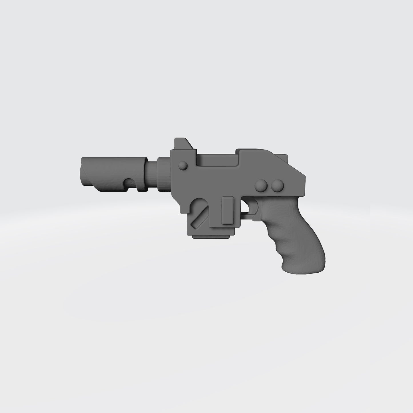 Mobile Infantry Guard Laspistol Deluxe custom resin weapon accessory compatible with G.I. Joe Classified 1:12 scale action figures.