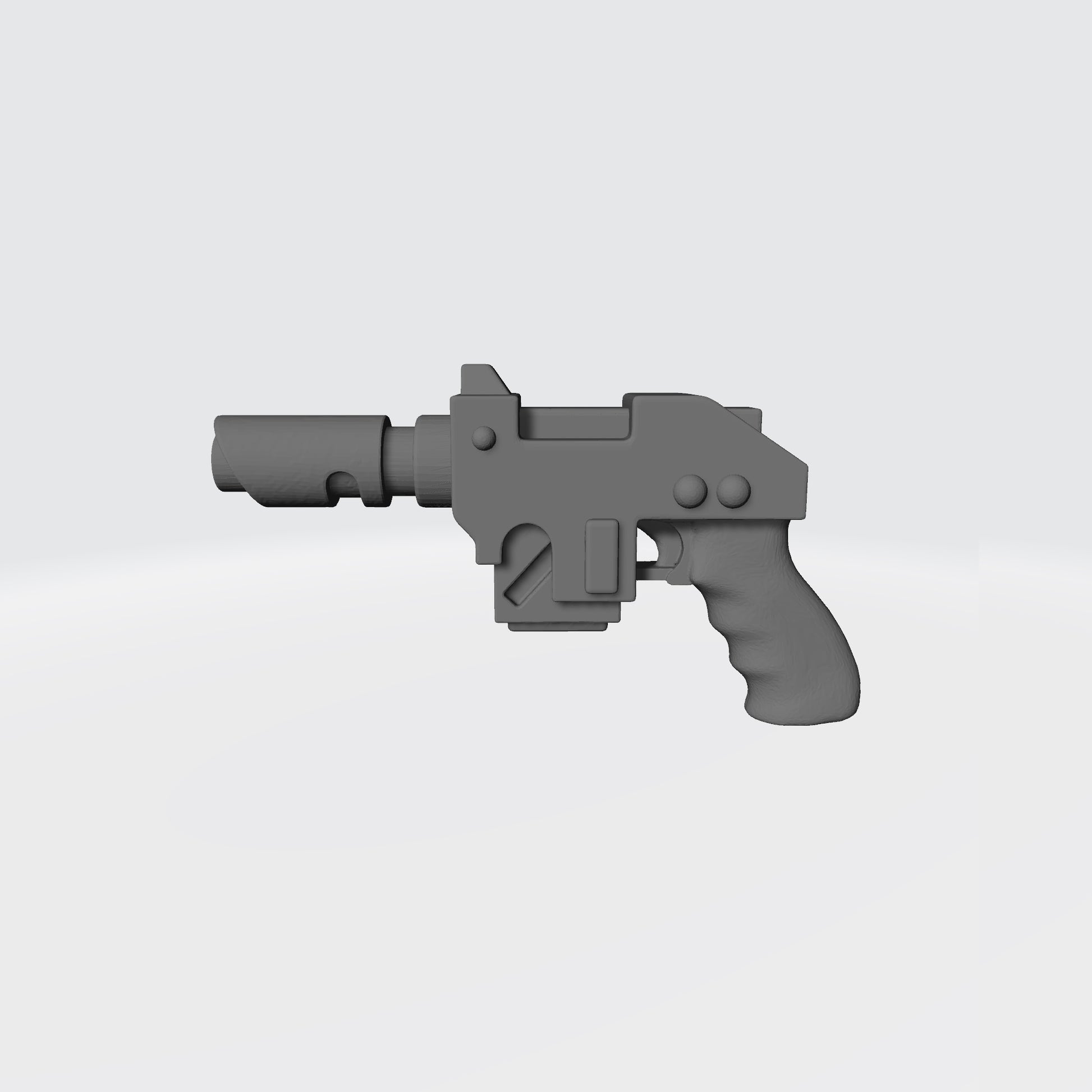 Mobile Infantry Guard Laspistol Deluxe custom resin weapon accessory compatible with G.I. Joe Classified 1:12 scale action figures.