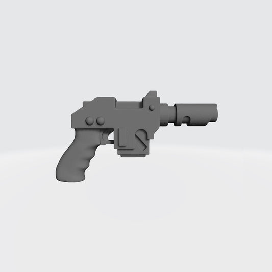 Mobile Infantry Guard Laspistol Deluxe custom resin weapon accessory compatible with G.I. Joe Classified 1:12 scale action figures.