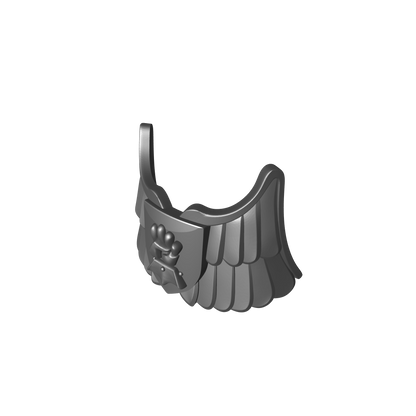 Monarchs Fist Warrior Order Captain Shin Guard Decal compatible with McFarlane Toys 7-inch 1:12 scale armored action figures custom raised resin 3D armor emblem