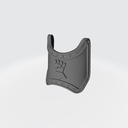 Monarchs Fist Warrior Order Shin Guard with Rivets compatible with McFarlane Toys 7-inch 1:12 scale armored action figures custom resin replacement armor