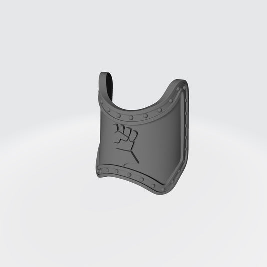 Monarchs Fist Warrior Order Shin Guard with Rivets compatible with McFarlane Toys 7-inch 1:12 scale armored action figures custom resin replacement armor