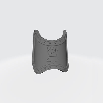Monarchs Fist Warrior Order Shin Guard with Rivets compatible with McFarlane Toys 7-inch 1:12 scale armored action figures custom resin replacement armor