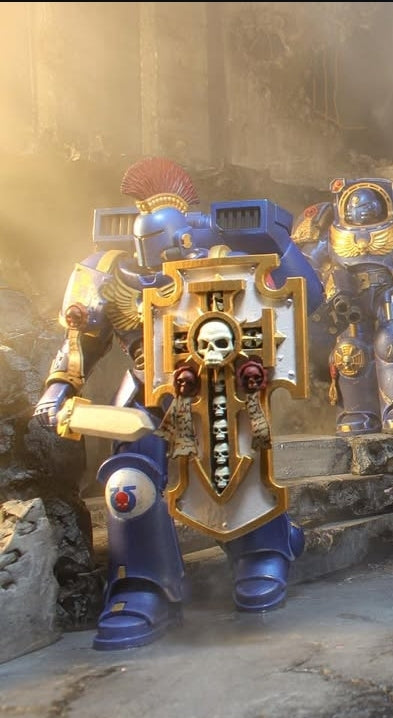 Papa Palpatine Photography Ultramarines Veteran Custom Multipart Kit for McFarlane Toys Space Marine Action Figures