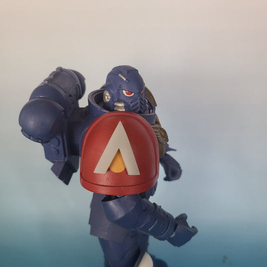 Fire Support Shoulder Pad Iconography - Pauldron Decal compatible with McFarlane Toys Space Marines