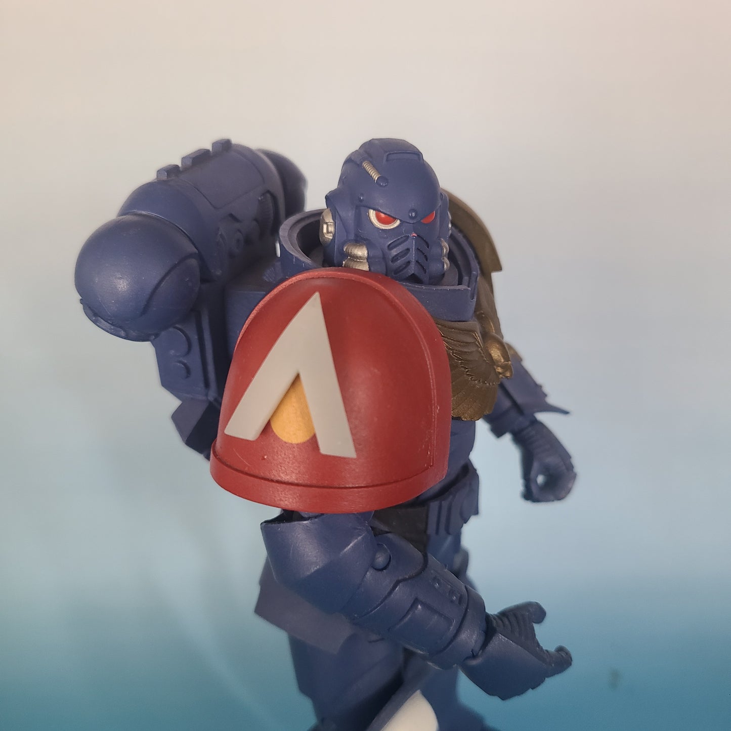 Fire Support Shoulder Pad Iconography - Pauldron Decal compatible with McFarlane Toys Space Marines
