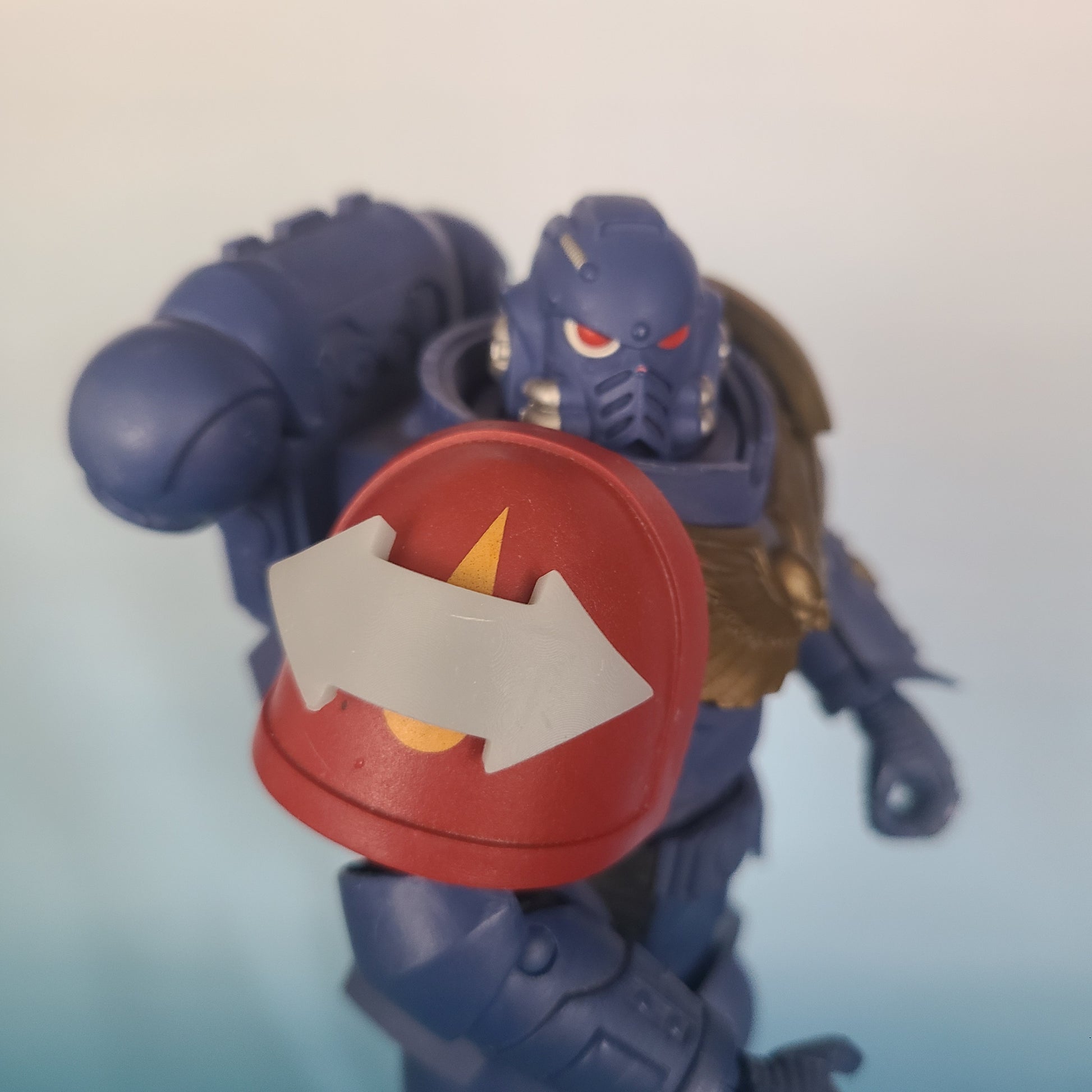 Tactical Double Arrow Shoulder Pad Iconography - Pauldron Decal for McFarlane Toys Grimdark Marine Custom 1:10th Scale Part