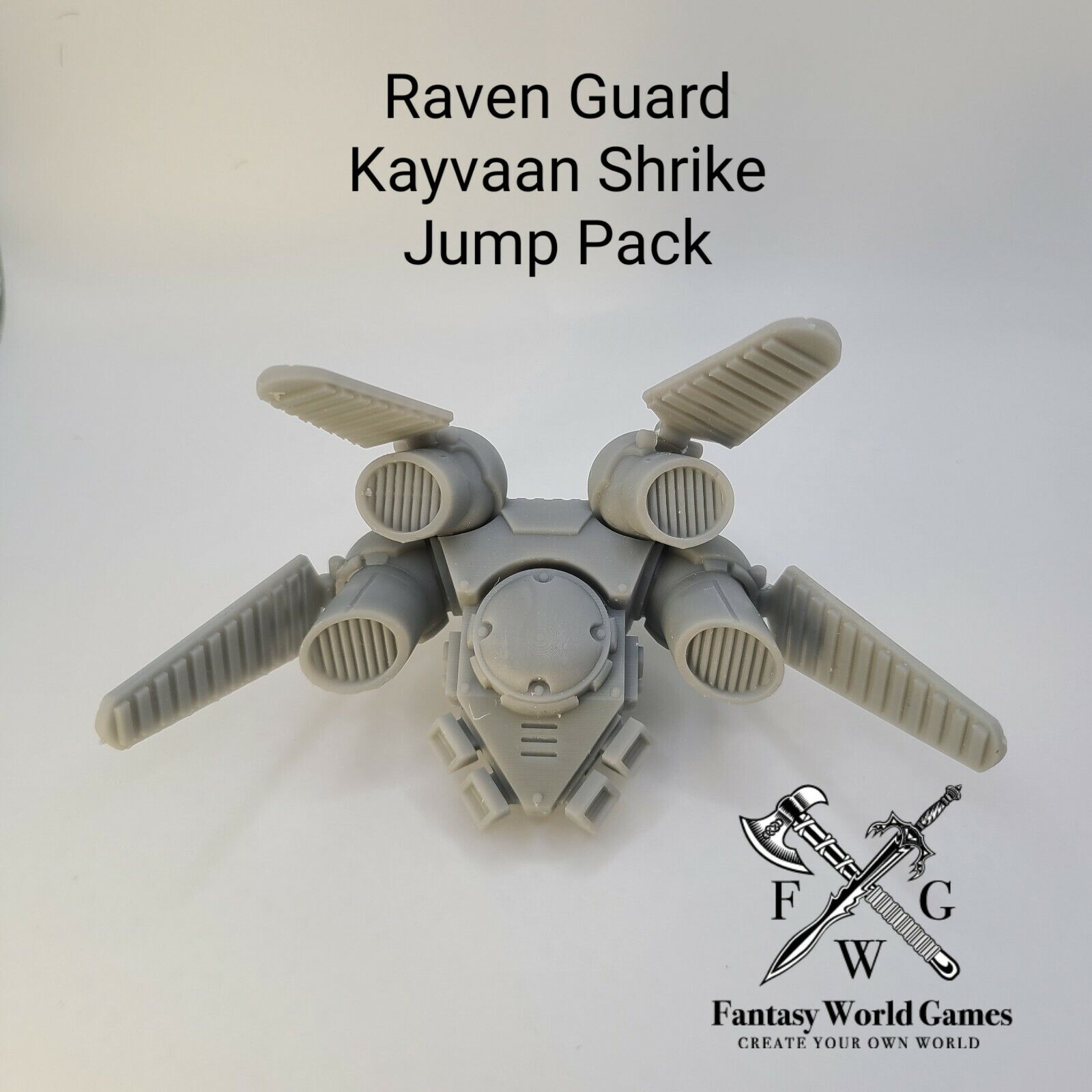 Raven Guard Captains Jump Pack Wings of Shrike for McFarlane Toys Space Marines