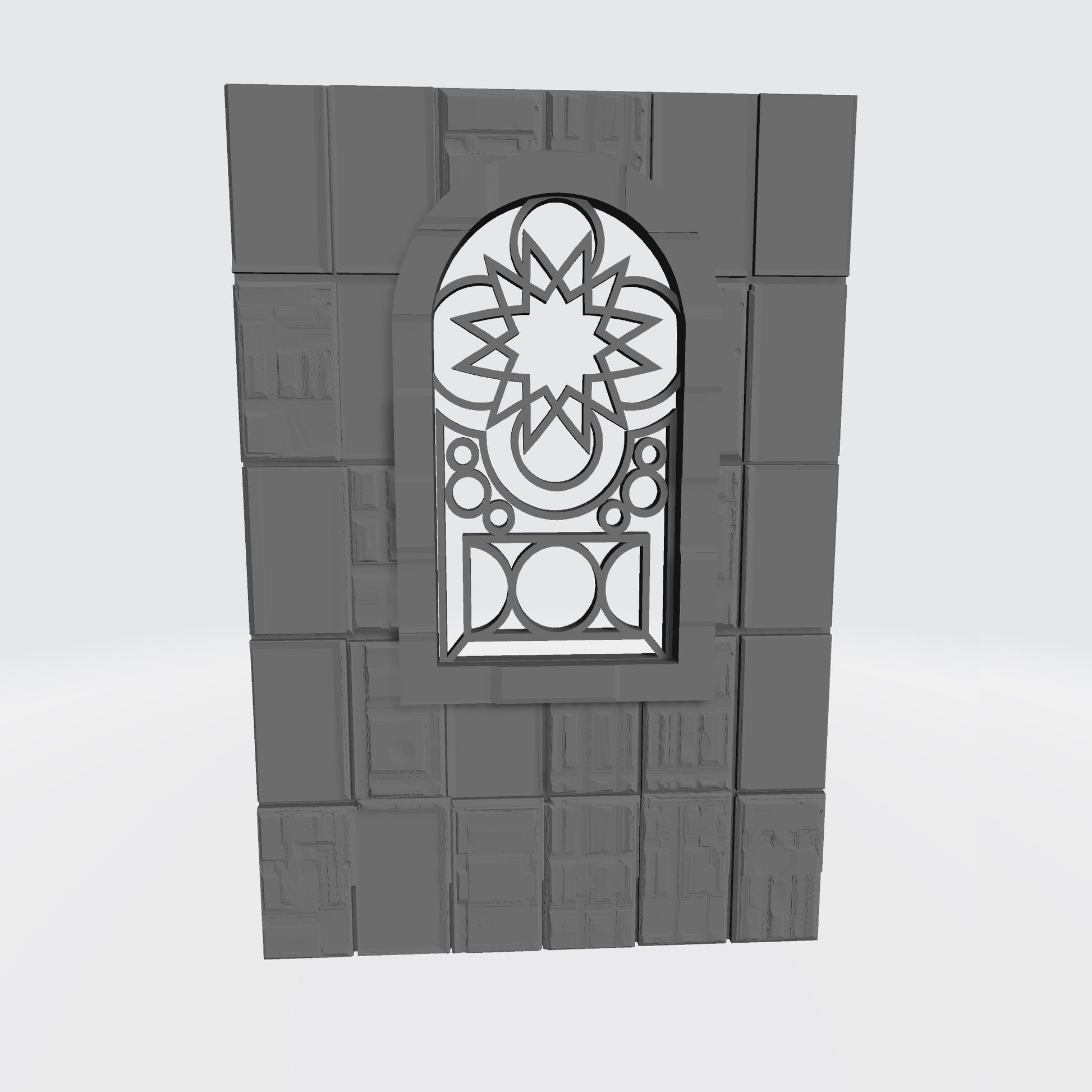 1:12 Scale Medieval Stone Wall with Window for Action Figure Photography Dioramas