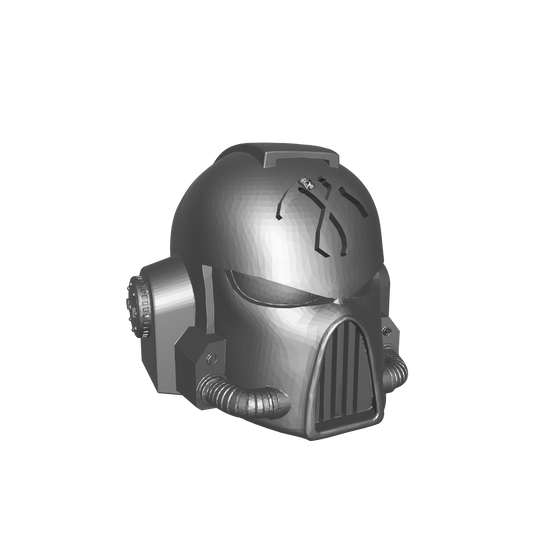 Scythes of the Emperor Chapter MK VII Helmet for McFarlane Toys Space Marine Action Figures