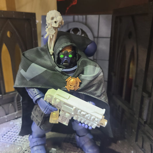 Servo Skull with Auspex and Inquisition Icon compatible with McFarlane Toys and G. I. Joe Classified Action Figures