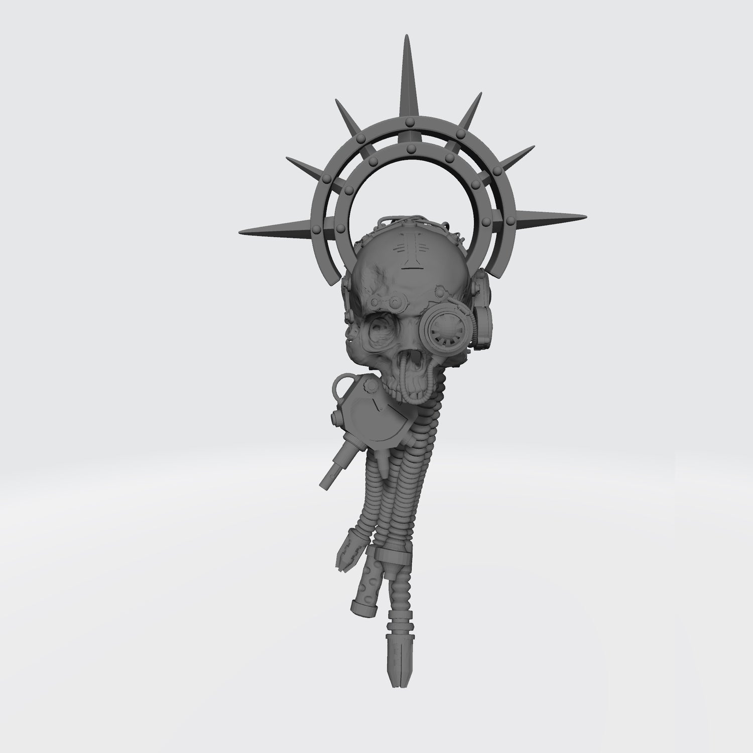 Servo Skull with Auspex, Iron Halo, and Inquisition Seal compatible with McFarlane Toys and G. I. Joe Classified Action Figures