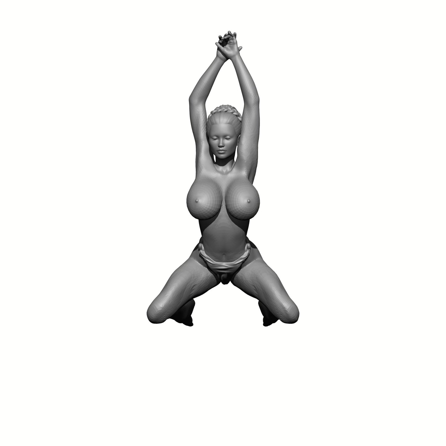 Human Female Captive Sorceress Topless in Thong Bikini - 32mm or 54mm Scale Miniatures