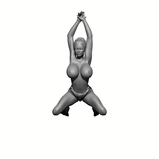 Human Female Captive Sorceress Topless in Thong Bikini - 32mm or 54mm Scale Miniatures