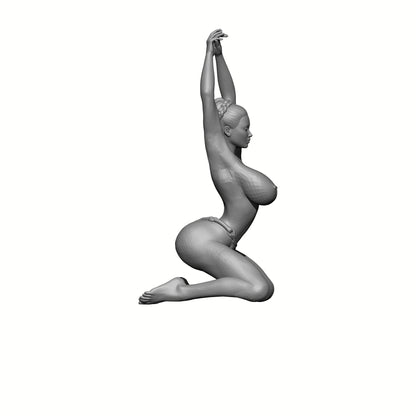 Human Female Captive Sorceress Topless in Thong Bikini - 32mm or 54mm Scale Miniatures