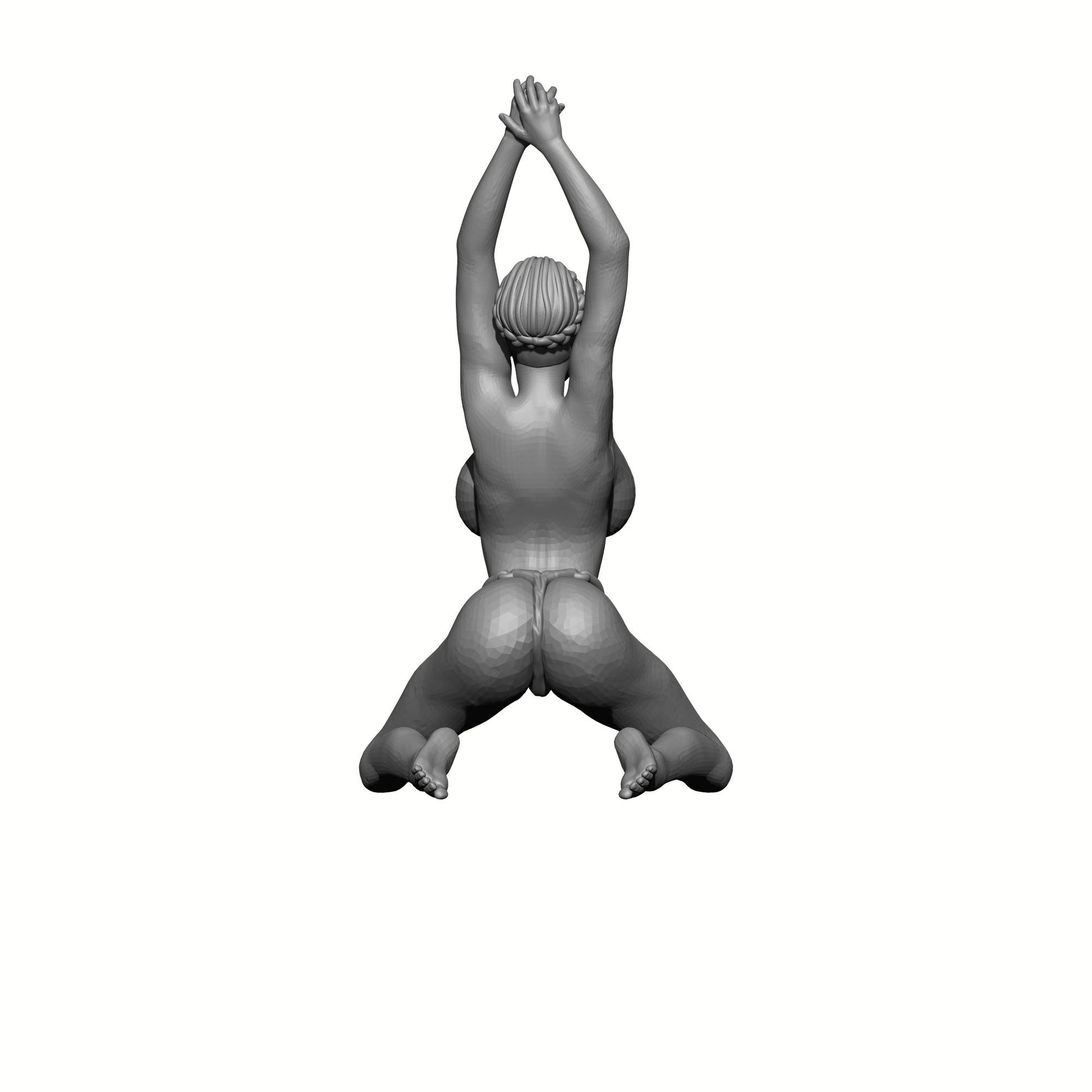Human Female Captive Sorceress Topless in Thong Bikini - 32mm or 54mm Scale Miniatures