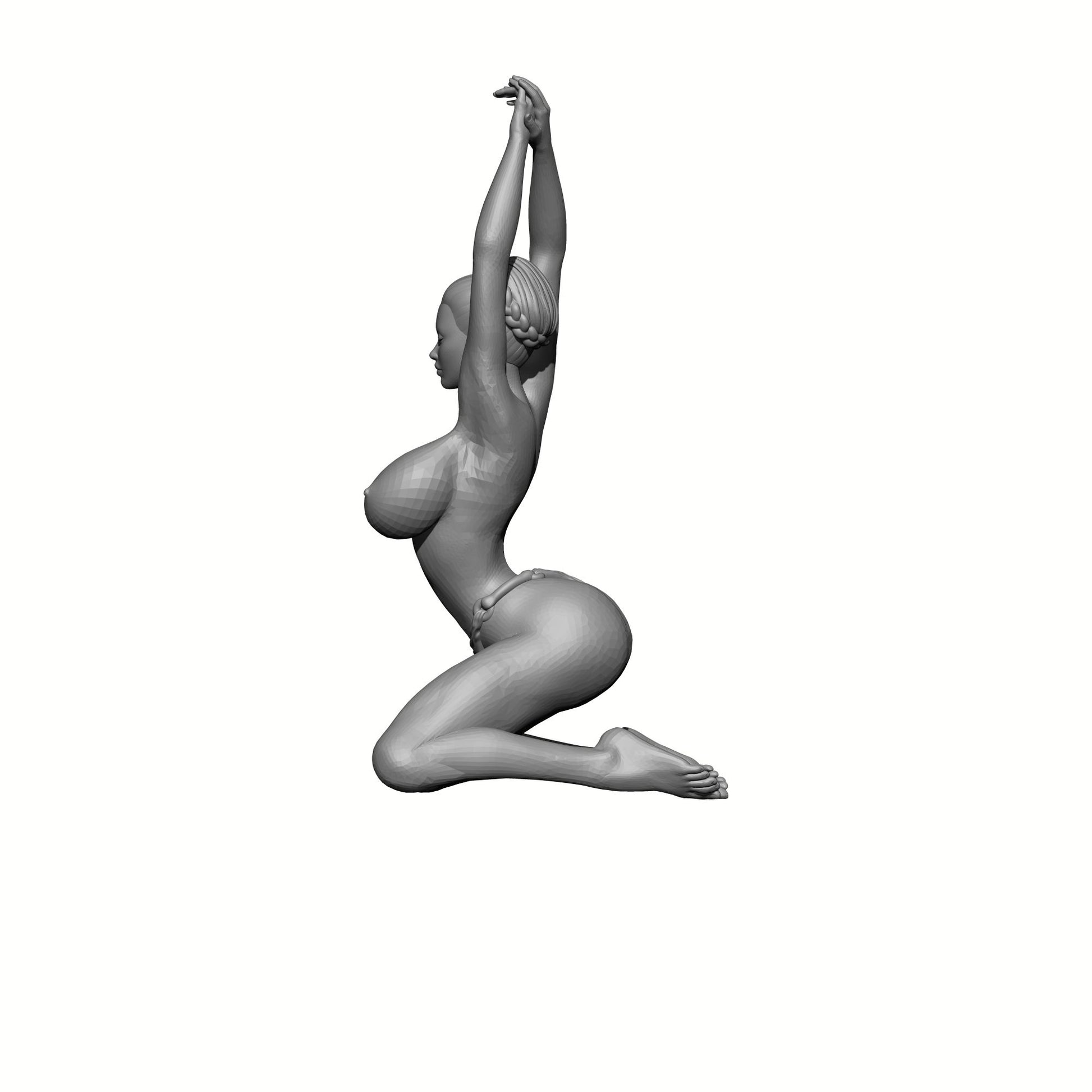 Human Female Captive Sorceress Topless in Thong Bikini - 32mm or 54mm Scale Miniatures