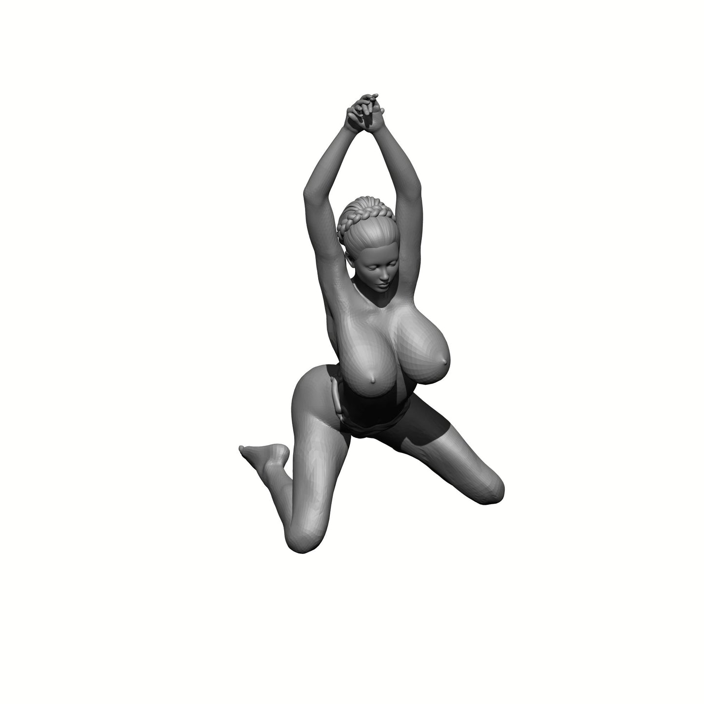 Human Female Captive Sorceress Topless in Thong Bikini - 32mm or 54mm Scale Miniatures