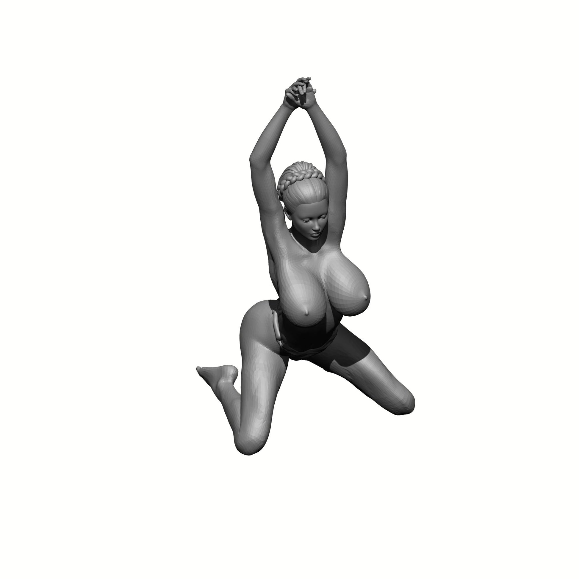 Human Female Captive Sorceress Topless in Thong Bikini - 32mm or 54mm Scale Miniatures