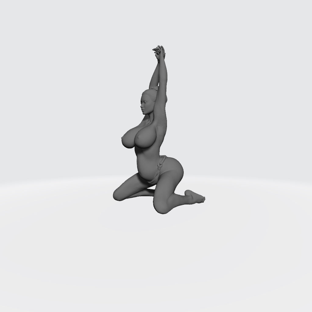Human Female Pregnant Sorceress in Thong Bikini - 32mm or 54mm Scale Miniatures