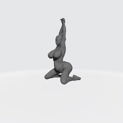 Human Female Pregnant Sorceress in Thong Bikini - 32mm or 54mm Scale Miniatures