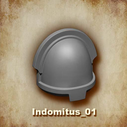 Custom Designed Indomitus Shoulder Pads for McFarlane Toys Space Marines compatible with 1:12 Scale Action Figures Custom Pauldron Parts