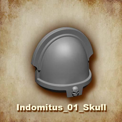 Custom Designed Indomitus Shoulder Pads for McFarlane Toys Space Marines compatible with 1:12 Scale Action Figures Custom Pauldron Parts