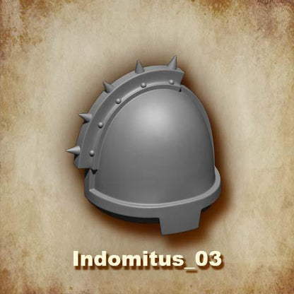 Custom Designed Indomitus Shoulder Pads for McFarlane Toys Space Marines compatible with 1:12 Scale Action Figures Custom Pauldron Parts